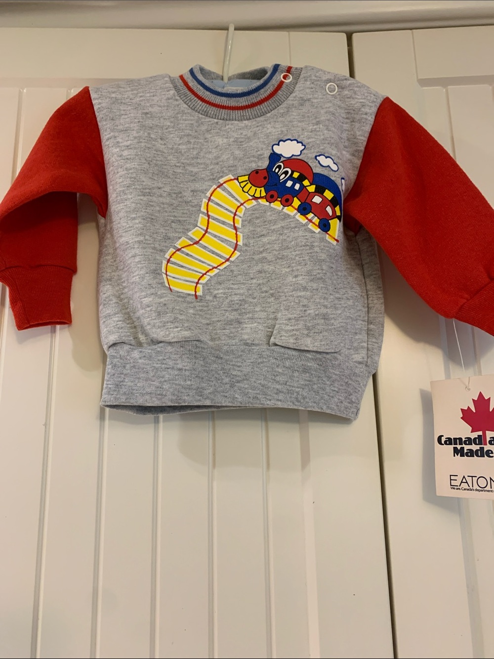 Vintage Baby Sweatshirt Eaton’s 1980’s NWT